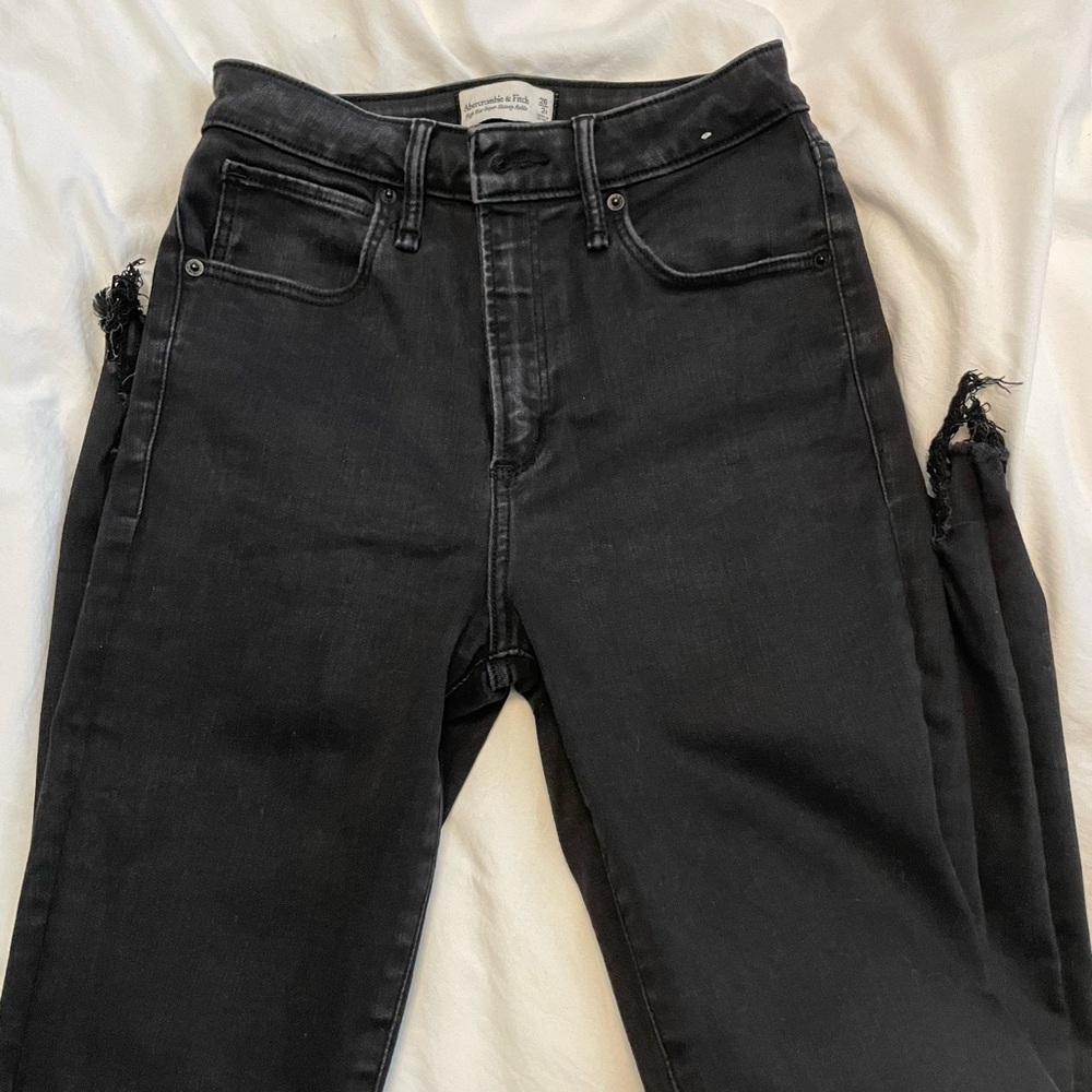 Abercrombie high rise skinny jeans